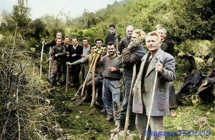 Μαλλον εργασιες, για να υδροδοτηθουν τα Κατσαντωνεικα, (αρχες του 70)